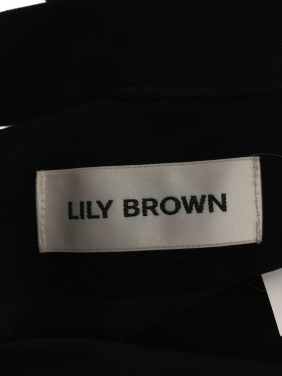 Lily Brown◆23SS/バックシャンパンツ/O/ポリエステル/BLK/LWFP231167_画像4