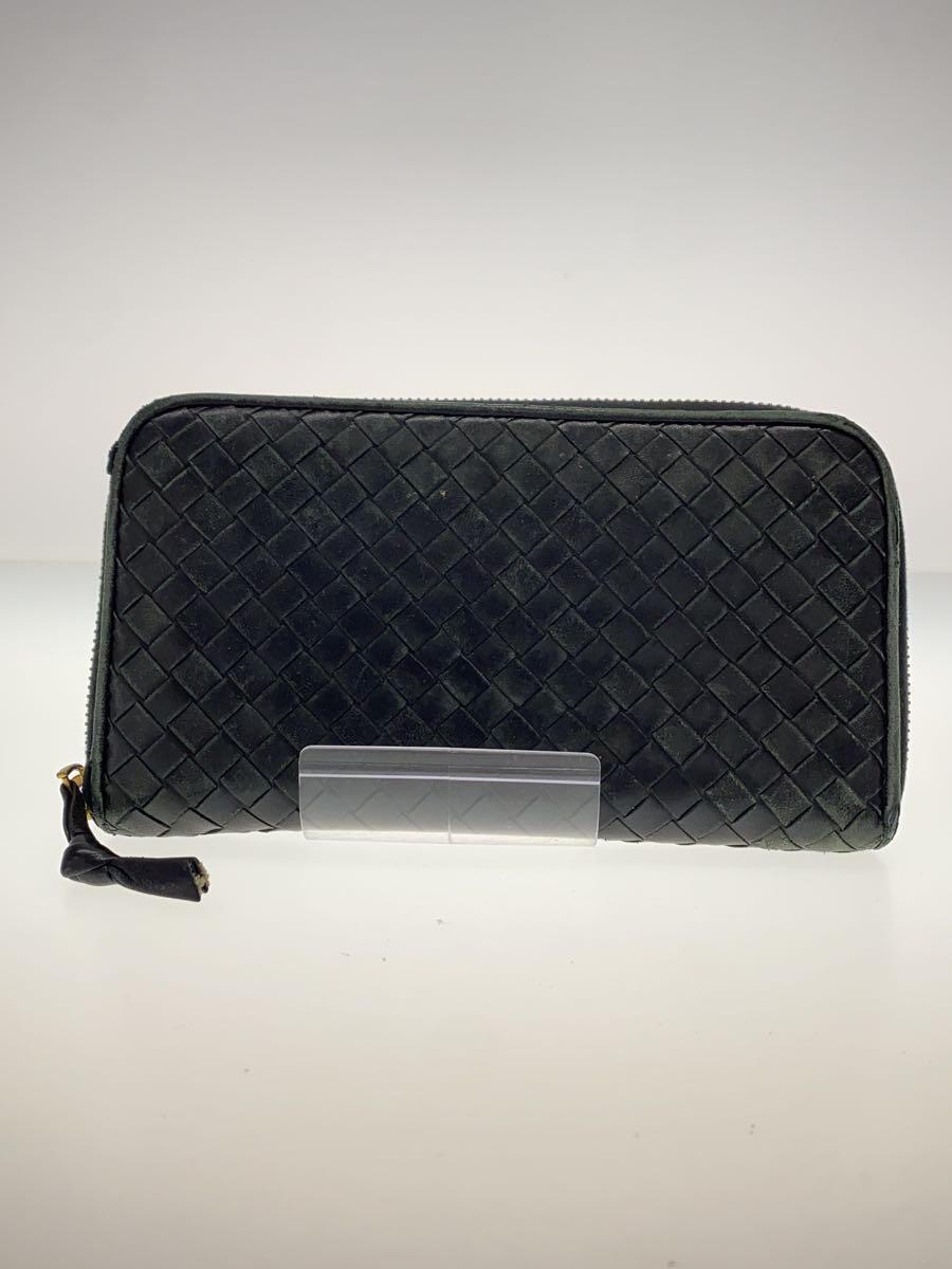 BOTTEGA VENETA◆長財布/レザー/BLK/メンズ/114076 V0013 1000