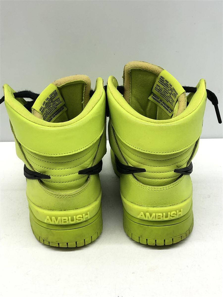 NIKE◆DUNK HIGH FLASH LIME/AMBUSH_ダンク ハイ アンブッシュ/26cm/GRN_画像9