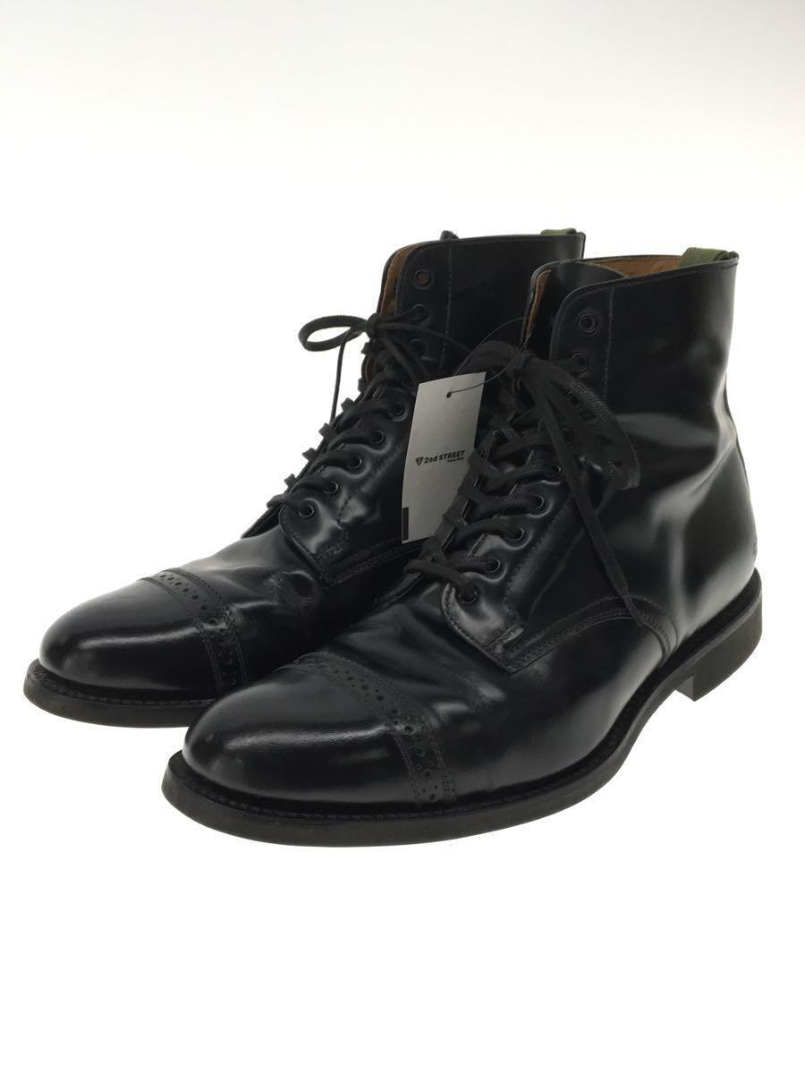 SANDERS◆ブーツ/US8.5/ブラック/レザー/1157B/Military Punch Cap Boot_画像2