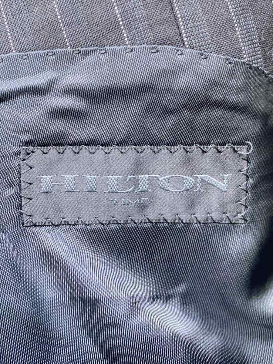 HILTON◆スーツ/one/コットン/GRY/ストライプ_画像3