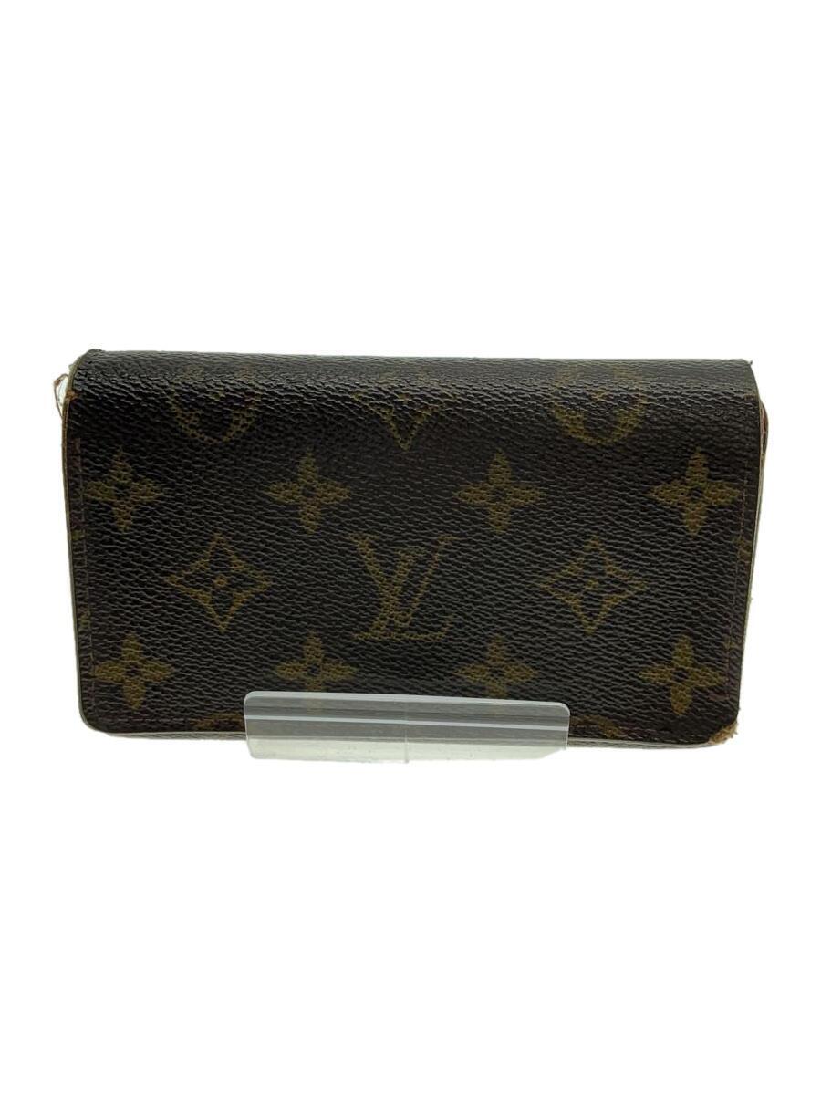 LOUIS VUITTON◆2つ折り財布/-/BRW/レディース/M61736