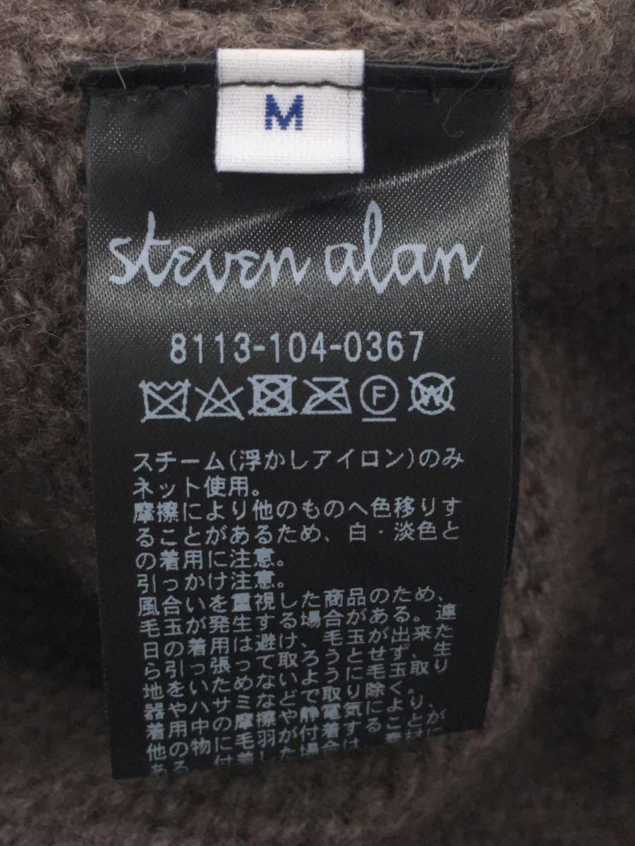 Steven Alan◆セーター(厚手)/-/ウール/BRW/無地/8113-104-0367_画像4