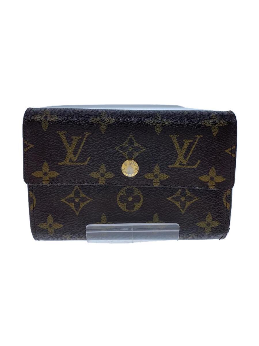 LOUIS VUITTON◆ポルト・フォイユ・アレクサンドラ_モノグラム・キャンバス_BRW/PVC/BRW/メンズ