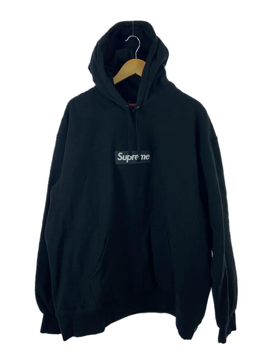 Supreme◆boxlogo Hooded Sweatshirt/XXL/コットン/BLK