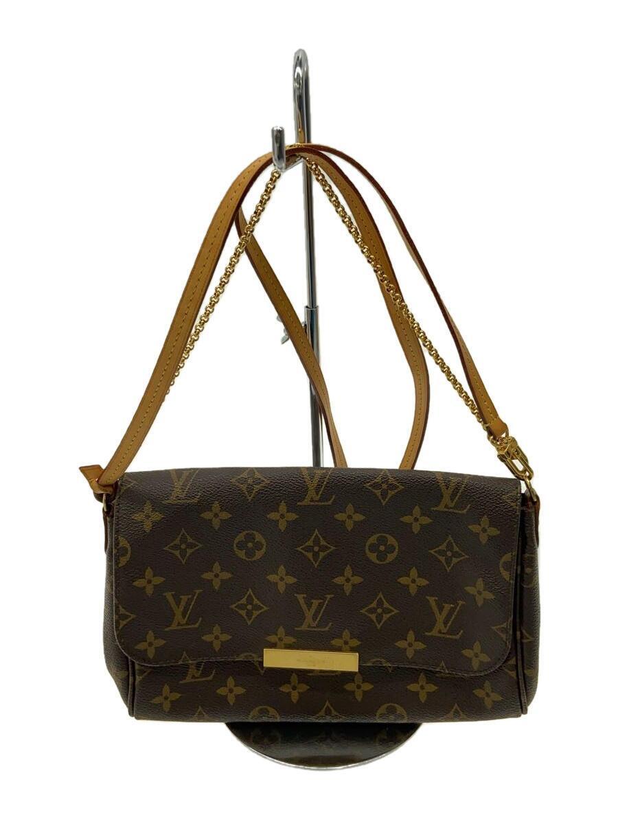 LOUIS VUITTON◆フェイボリットMM_モノグラム・キャンバス_BRW/PVC/BRW