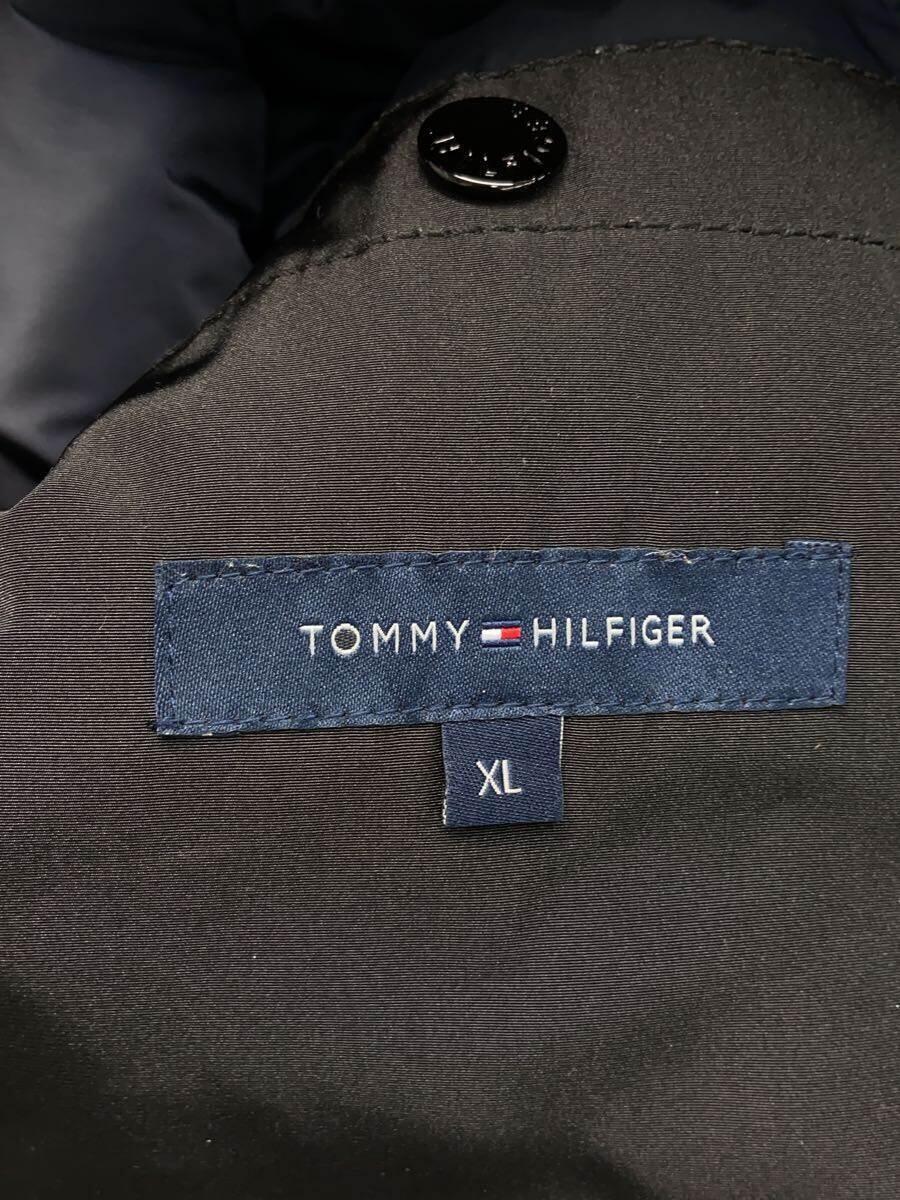 TOMMY HILFIGER◆フーディダウンジャケット/XL/ポリエステル/BLK/無地/c827865537-083/オーバー_画像3