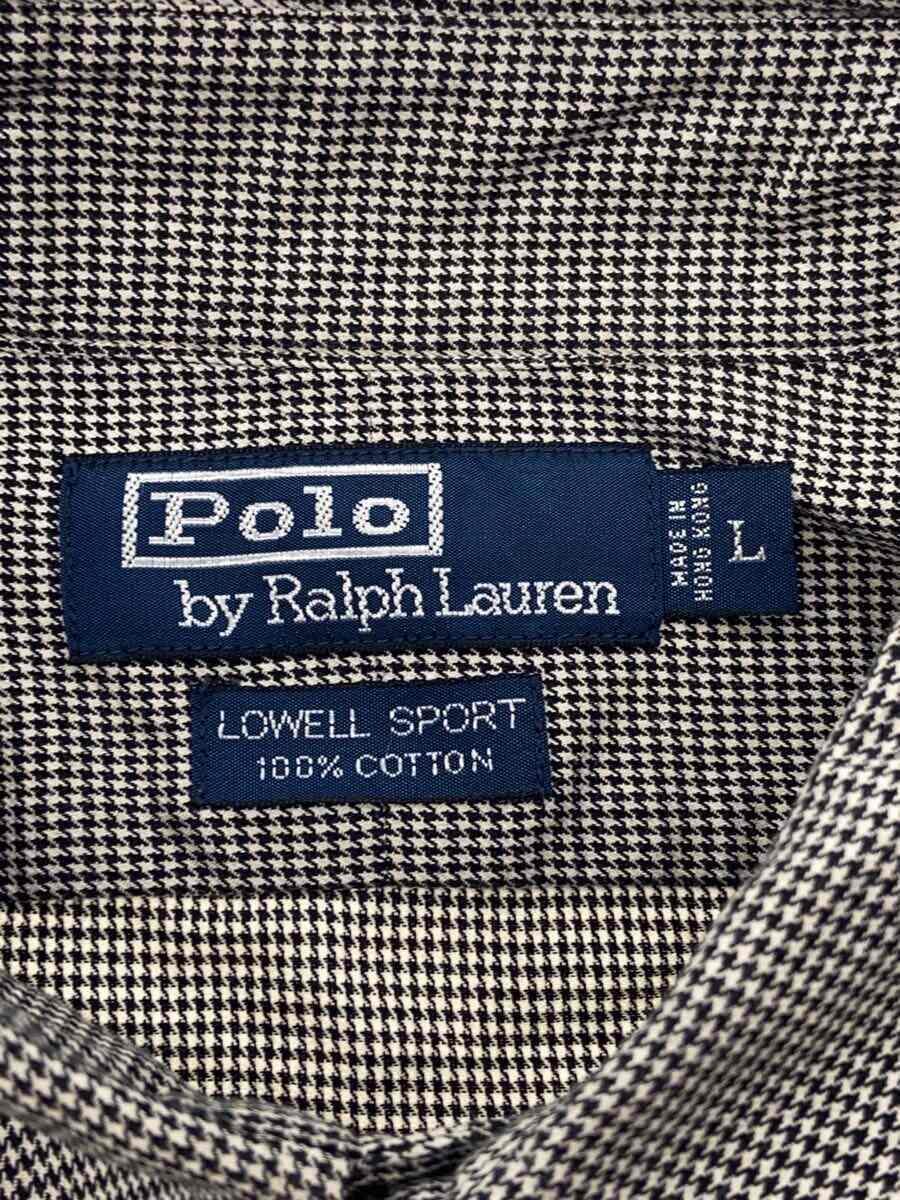 POLO RALPH LAUREN◆長袖シャツ/L/コットン/GRY/チェック/HS-RL-NA3721_画像3