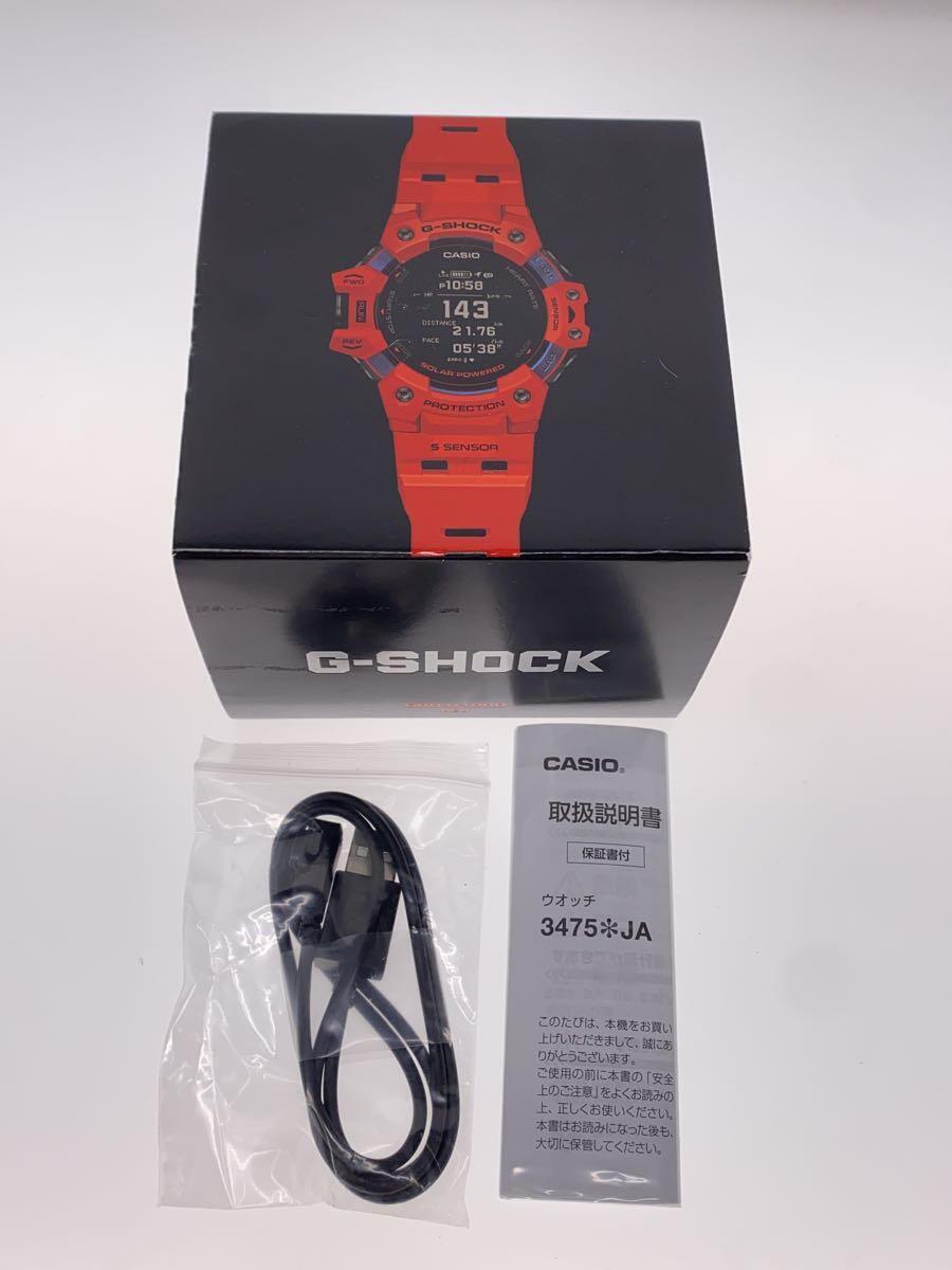 CASIO◆ソーラー腕時計_G-SHOCK/デジタル/ラバー/BLK/RED_画像6