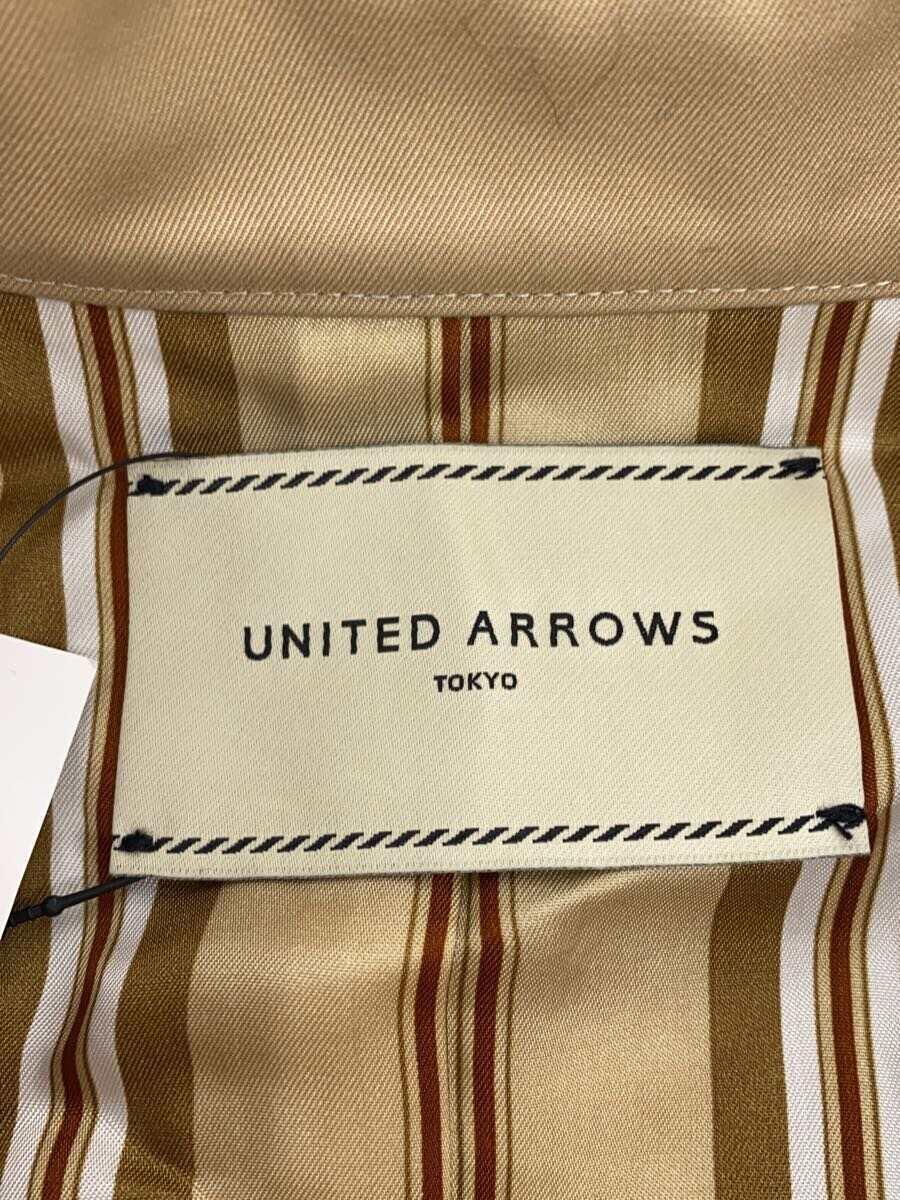 UNITED ARROWS◆UBCBギャバトレンチコート/34/コットン/BEG/無地/1525-216-0_画像3