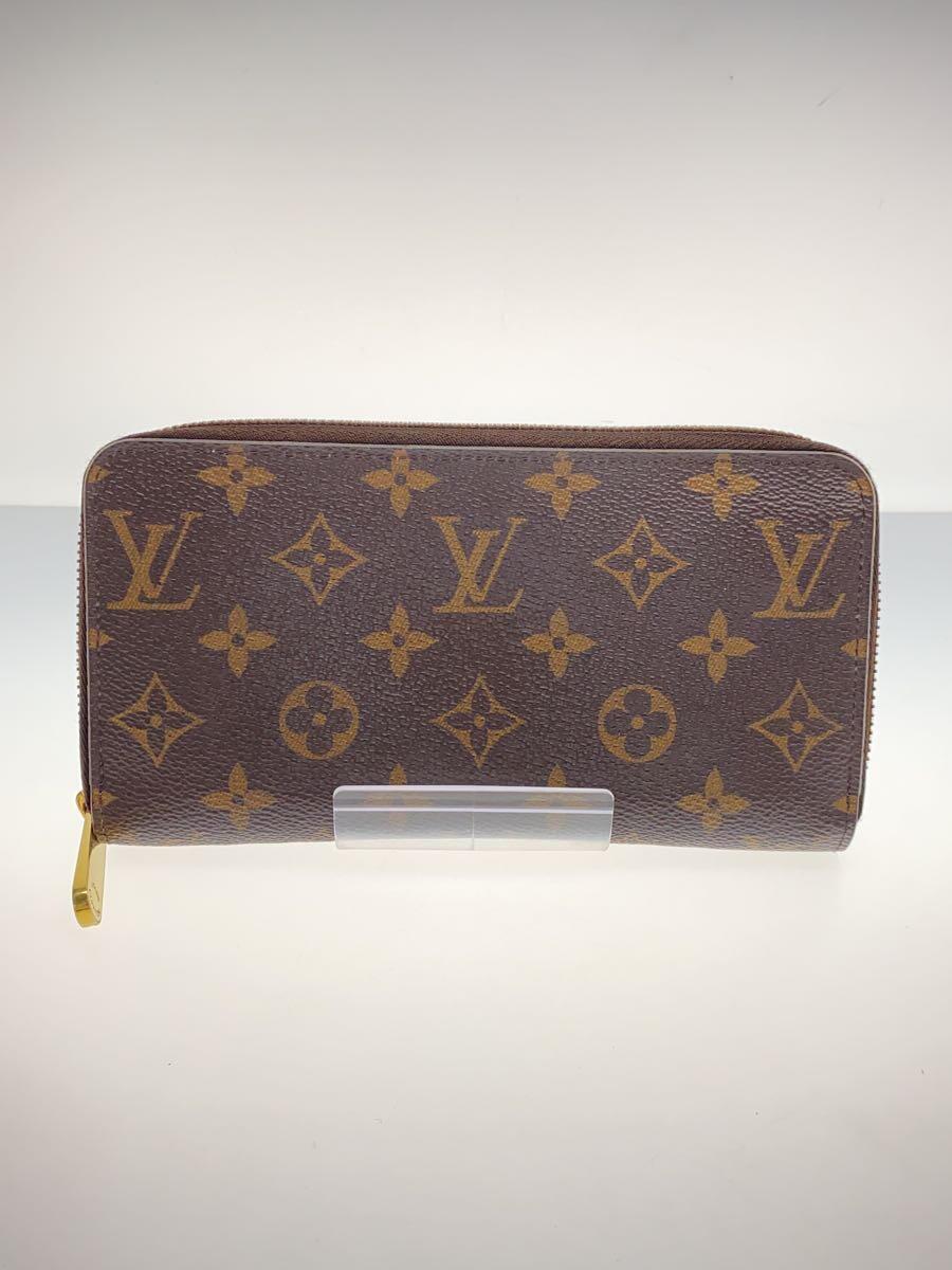 LOUIS VUITTON◆2)ジッピー・ウォレット_モノグラム・キャンバス_BRW_ローズバレリーヌ/PVC/BRW/モノグラム/レ