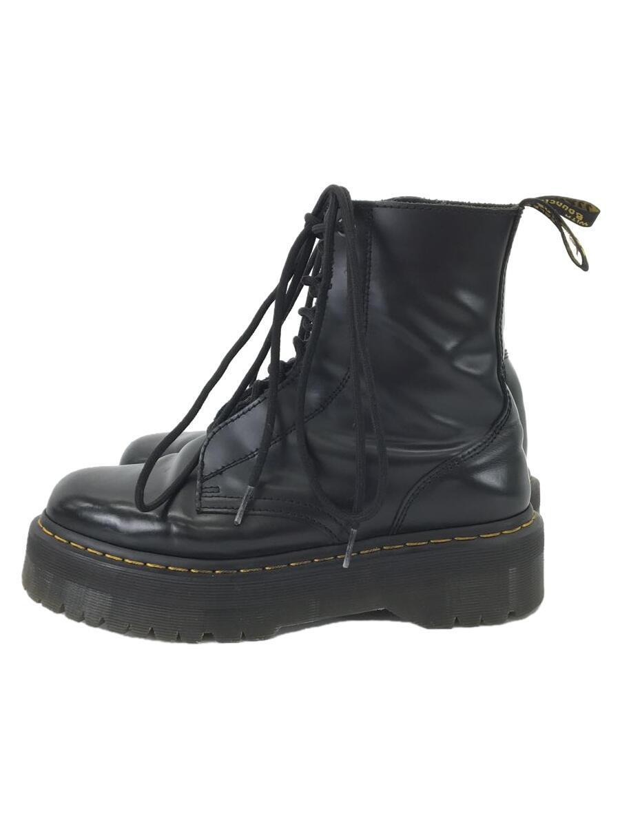 Dr.Martens◆レースアップブーツ/UK8/BLK/サイドジップ_画像1