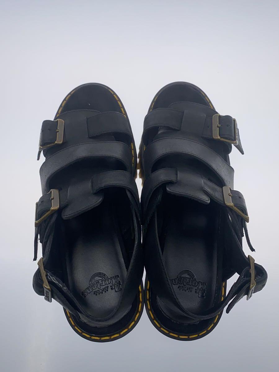 Dr.Martens◆グルカサンダル/US8/BLK/レザー/ドクターマーチン_画像3