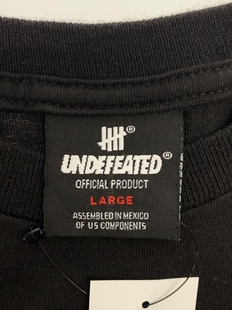 UNDEFEATED◆Tシャツ/L/コットン/BLK/プリント_画像3