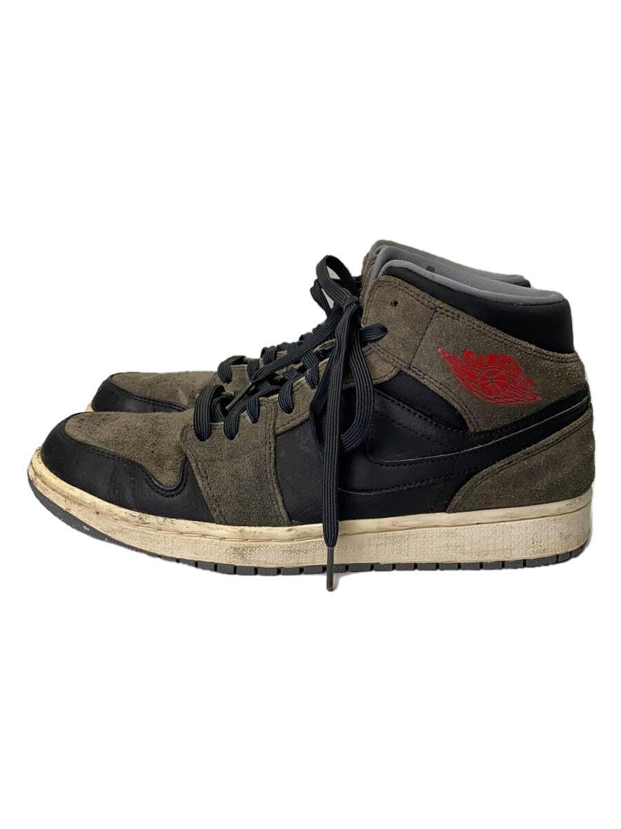 圧倒的 NIKE◇AIR JORDAN 1 MID/エアジョーダンミッド/ブラック/554724