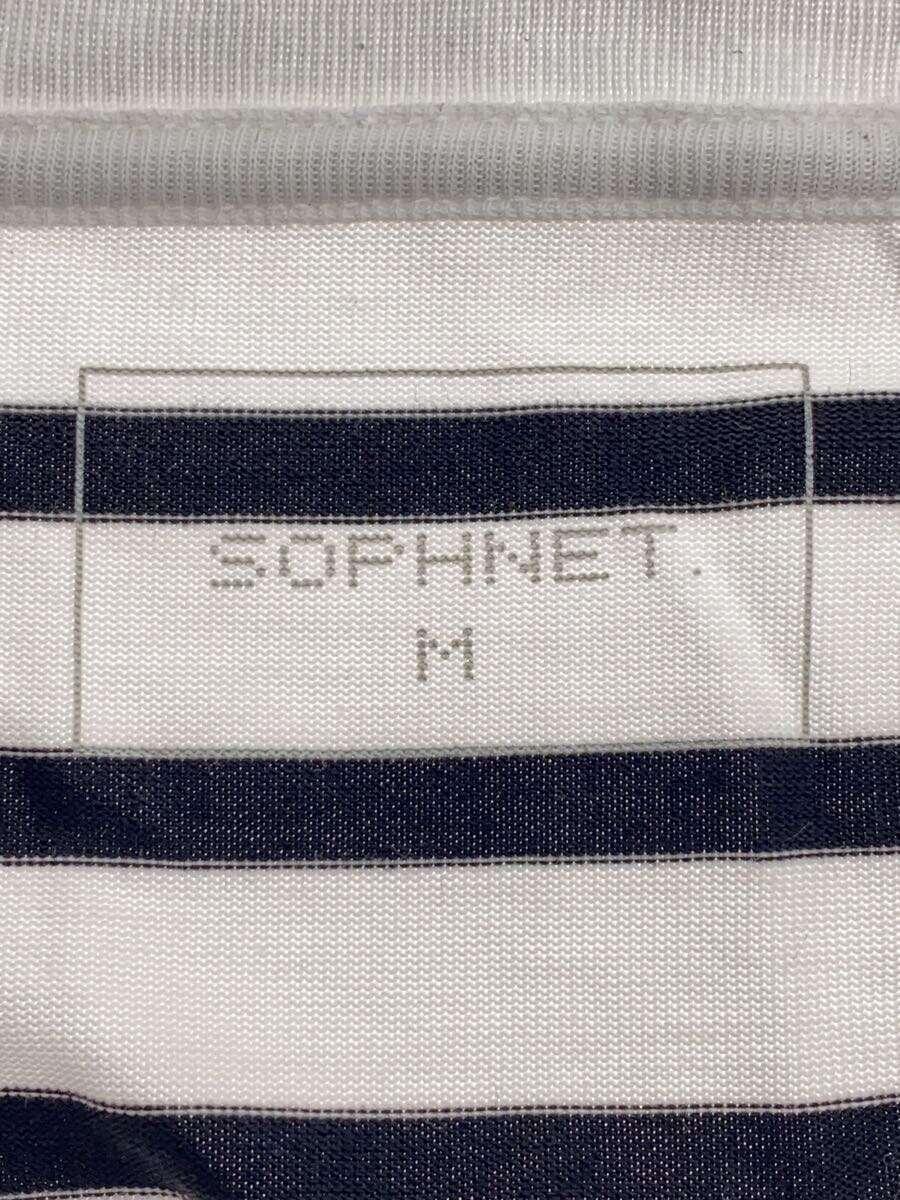 SOPHNET.◆長袖Tシャツ/M/コットン/WHT/SOPH-220067_画像3