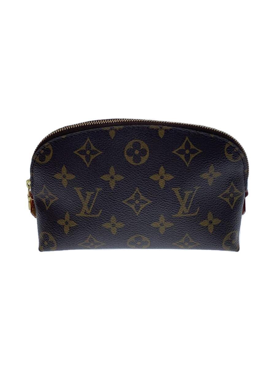 LOUIS VUITTON◆ポシェット・コスメティックMM_モノグラム・キャンバス_BRW/PVC/BRW