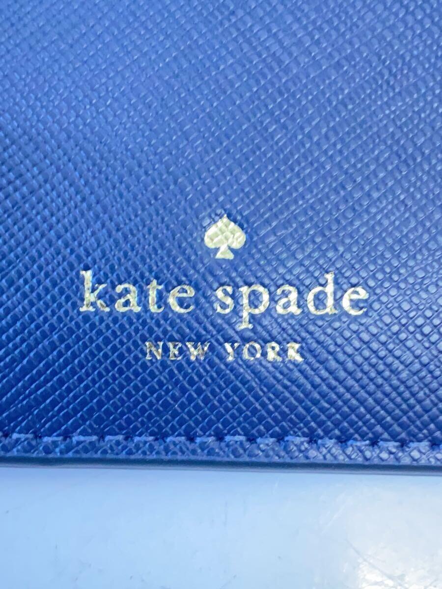 kate spade new york◆パスケース/-/NVY/無地/レディース_画像3