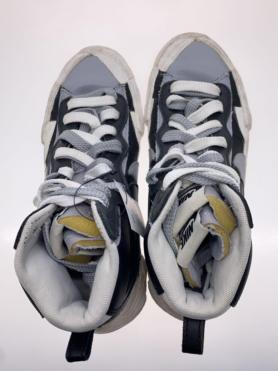 NIKE◆汚れ有/BLAZER MID SACAI/ブラック/BV0072-002/23.5cm/GRY_画像3