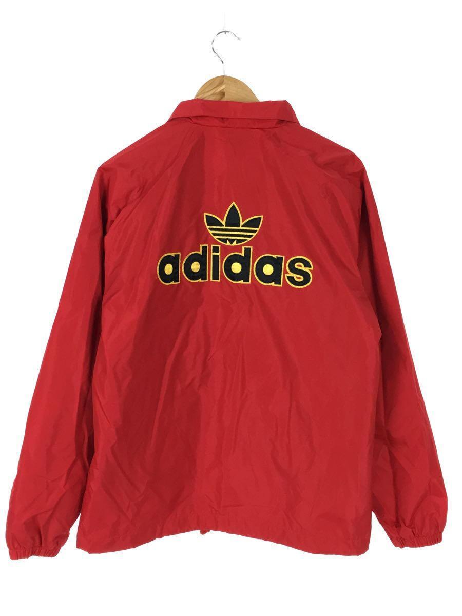 adidas◆ナイロンジャケット/L/ナイロン/RED/AN3002_画像2