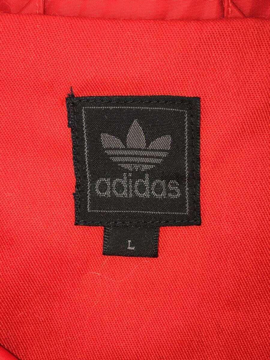 adidas◆ナイロンジャケット/L/ナイロン/RED/AN3002_画像3