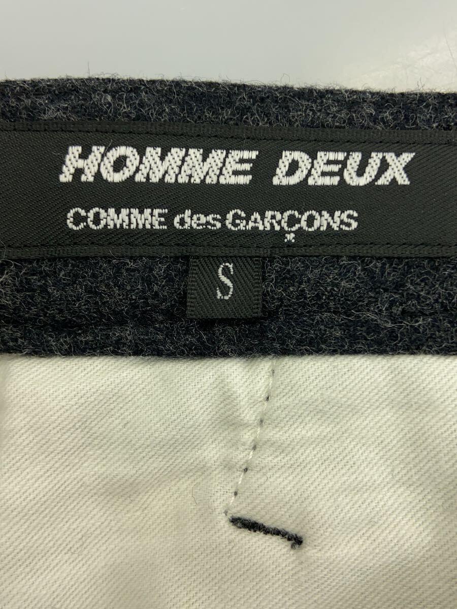 COMME des GARCONS HOMME DEUX◆スラックスパンツ/S/ウール/GRY/dl-p048