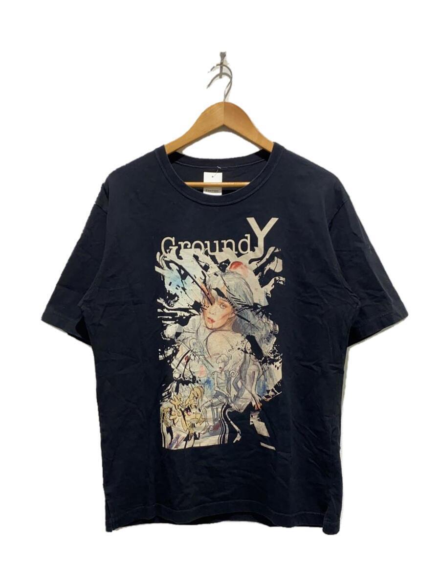 Ground Y◆Tシャツ/3/-/BLK/プリント/CQ-T04-015_画像1