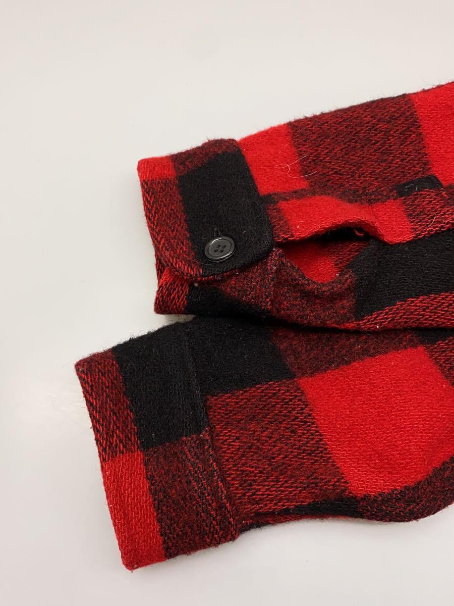 Woolrich◆ジャケット/L/ウール/RED/チェック_画像5