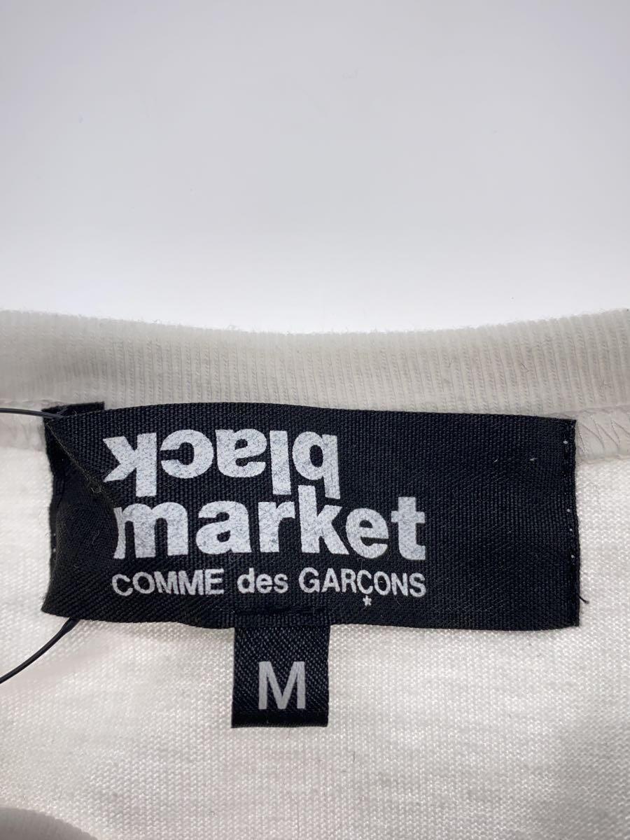 COMME des GARCONS◆Tシャツ/M/コットン/WHT/OS-T004_画像3