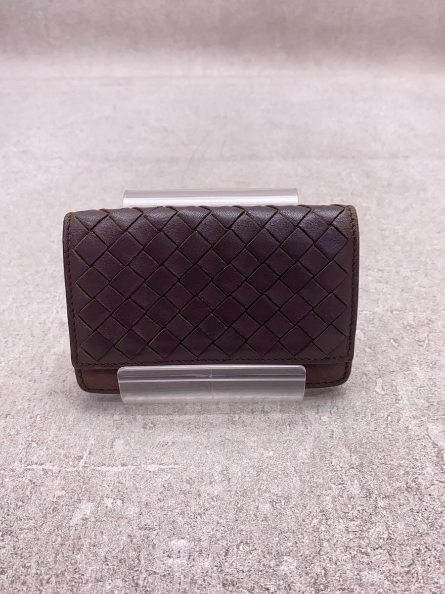 BOTTEGA VENETA◆カードケース/レザー/BRW/無地/メンズ/133945 V001U 2040