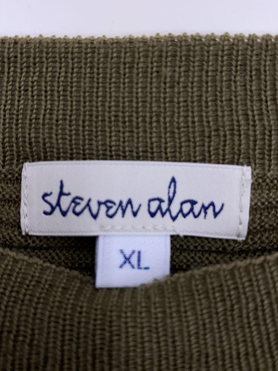 Steven Alan* свитер ( тонкий )/XL/ шерсть /KHK/ одноцветный /8113-299-0071