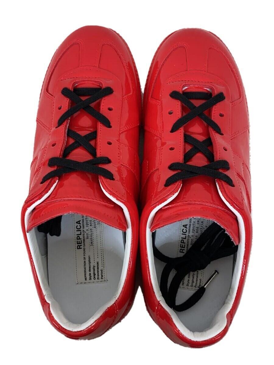 Maison Margiela◆REPLICA/ジャーマントレーナー/サイズ:36/RED/エナメル/S58WS0109_画像3