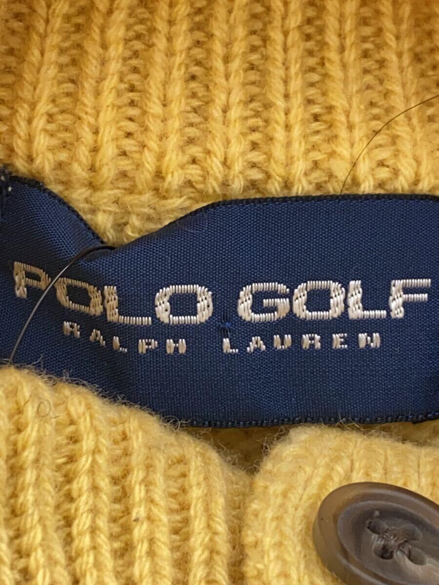 POLO GOLF◆セーター(厚手)/M/ウール/YLW/MNGFSWEM3W00005_画像3