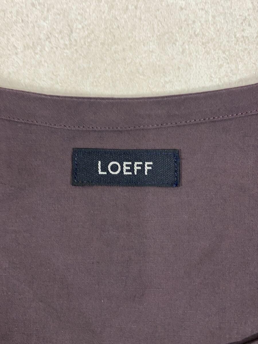 LOEFF◆長袖シャツ/L/コットン/BRD/無地/8881-231-0010_画像3