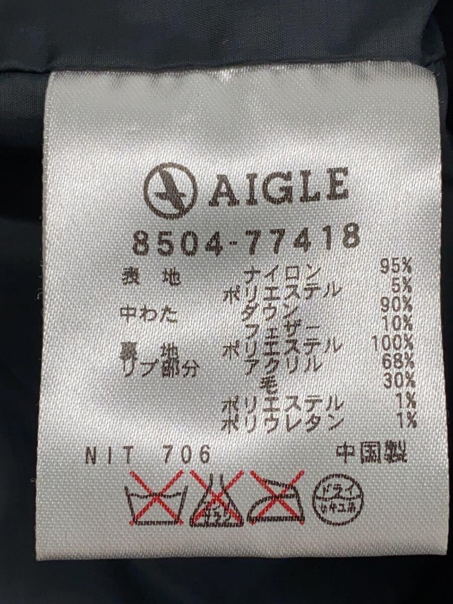 AIGLE◆ダウンジャケット/XL/ナイロン/BRW/無地/8504-77418_画像4