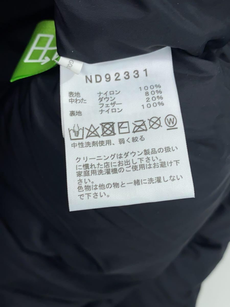 THE NORTH FACE◆ヌプシ/ダウンジャケット/M/ナイロン/BLK/ND92331_画像4