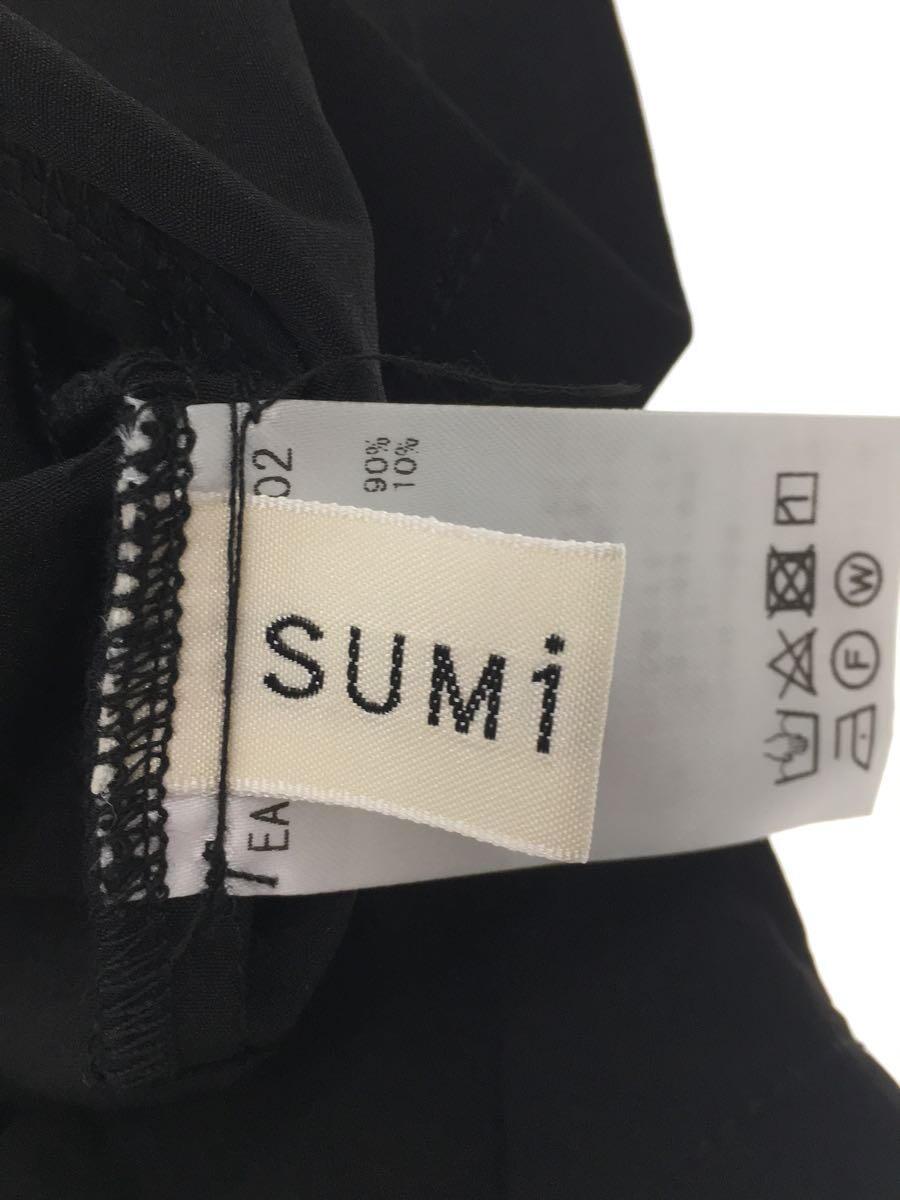 SUMI STYLE◆23SS/半袖レイヤードワンピース/FREE/ナイロン/BLK/無地/EAZ5031509A0002_画像3