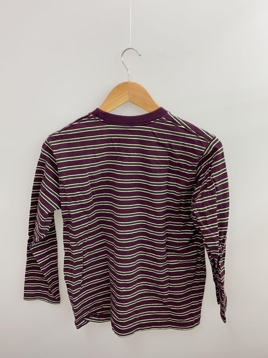 DANTON* Dan ton /JD-9077/HS12-111-02/ long sleeve T shirt /36/ cotton / purple / border 