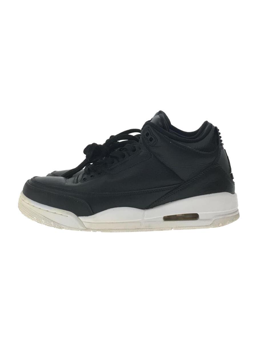 NIKE◆AIR JORDAN 3 RETRO/エアジョーダンレトロ/ブラック/136064-020/26.5cm/BLK