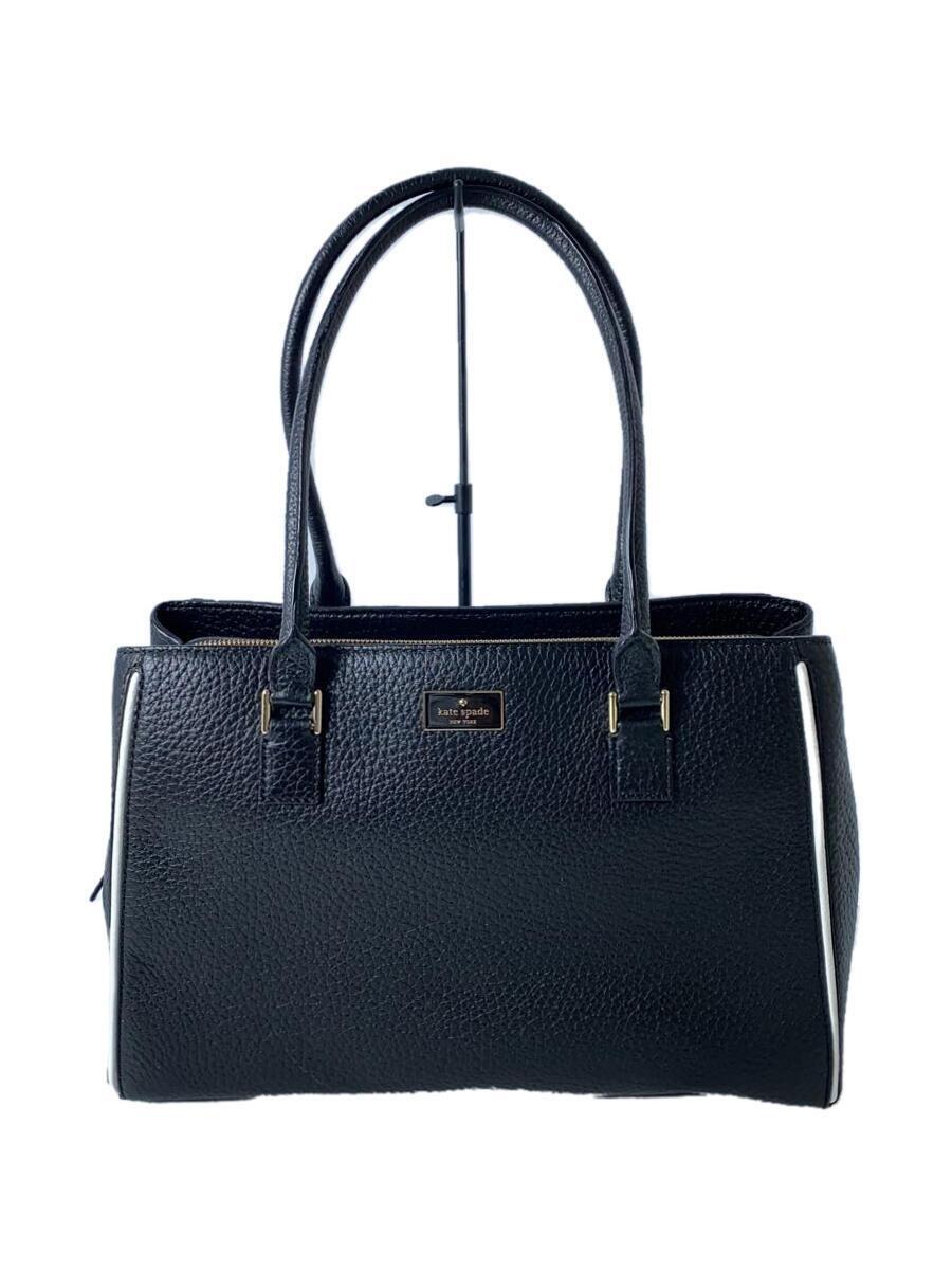 kate spade new york◆ハンドバッグ/レザー/BLK