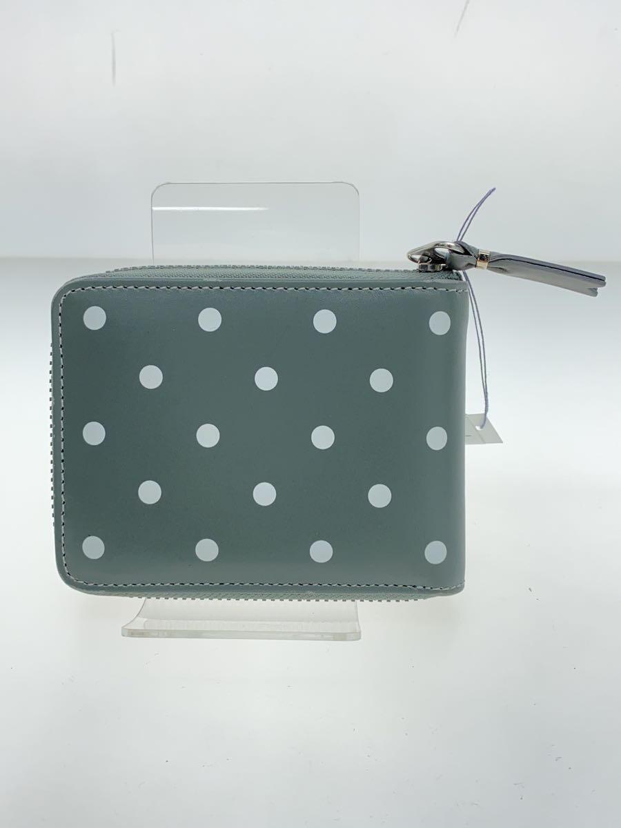 COMME des GARCONS◆POLKA DOTS PRINTED WALLET/2つ折り財布/レザー/GRY/ドット/SA7100PD_画像2