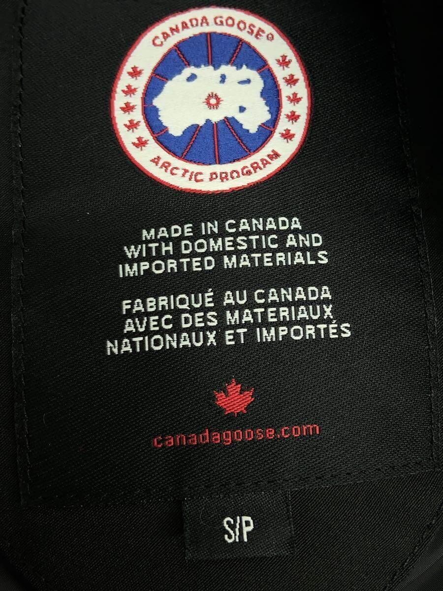 CANADA GOOSE◆ダウンジャケット/S/ポリエステル/BLK/無地/3438JM_画像3