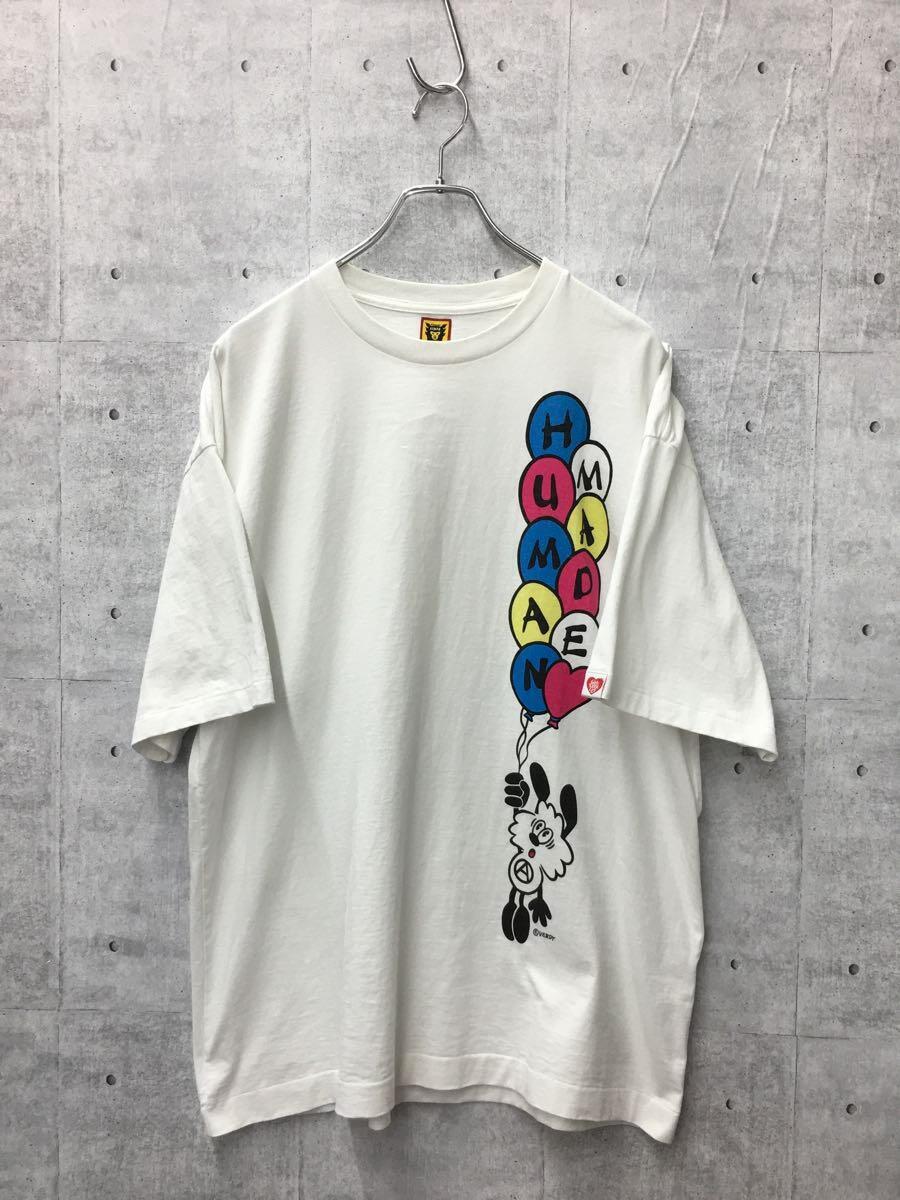 HUMAN MADE◆Verdy VICK T-SHIRT/Tシャツ/XL/コットン/WHT/_画像1