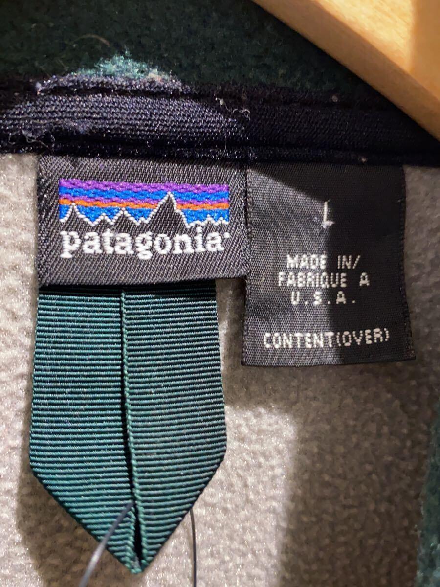 patagonia◆90s OLD MADE IN USA フリースジャケット/L/GRY/30225_画像3