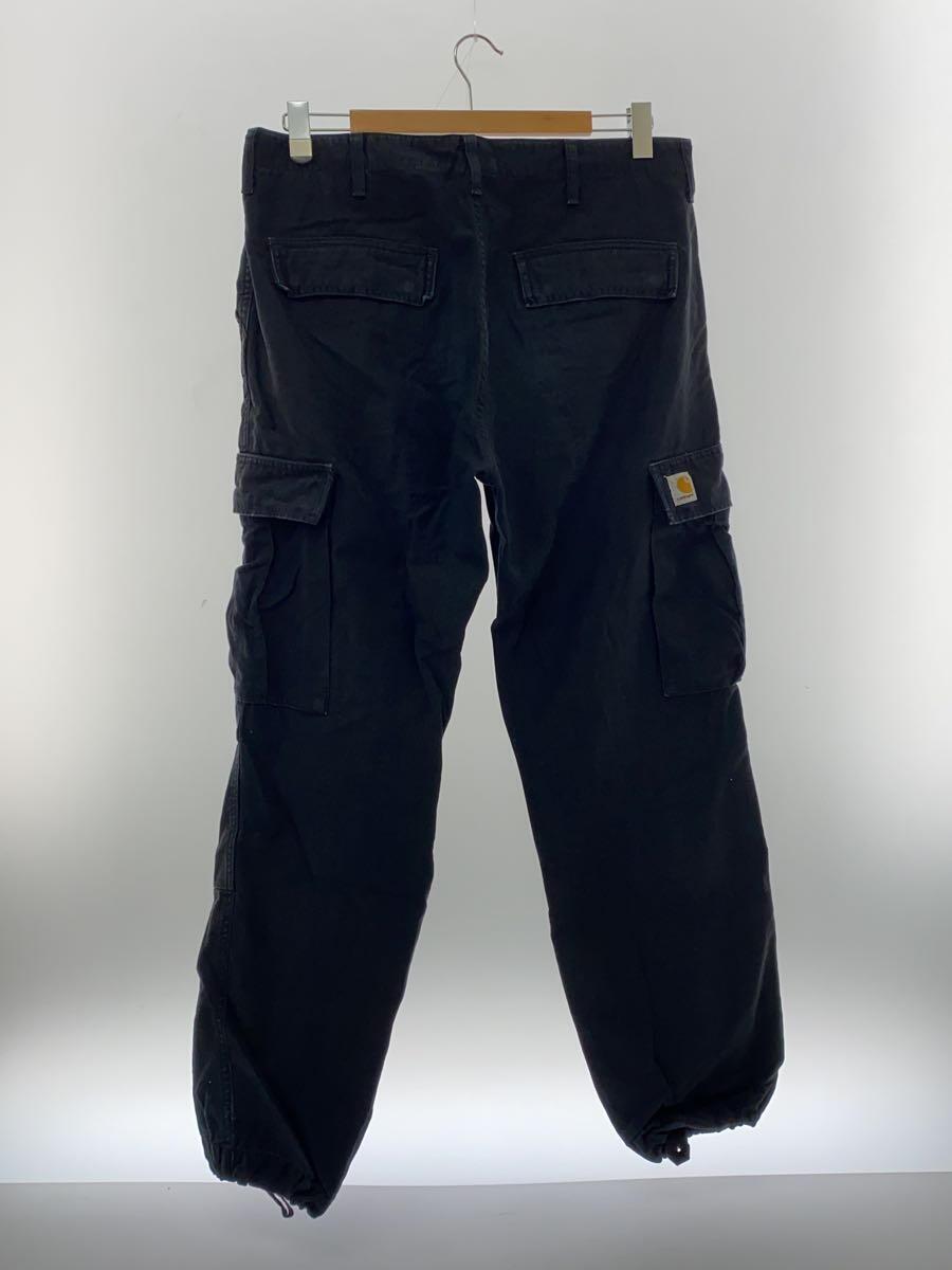 Carhartt◆使用感有/カーゴパンツ/コットン/BLK/無地/1024578.89.02.32_画像2