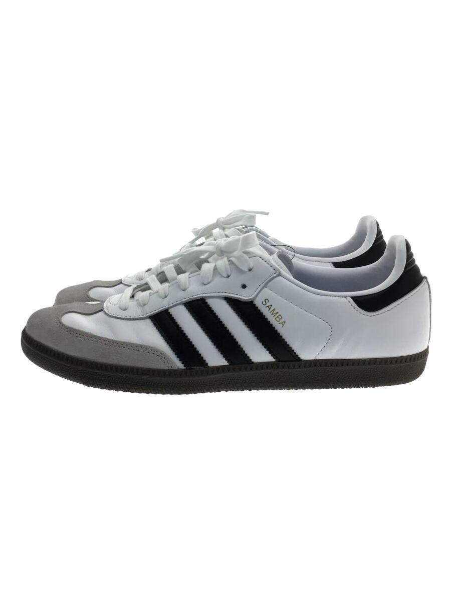 adidas◆ローカットスニーカー/28cm/WHT/レザー/B75806/SAMBA OG/サンバ_画像1