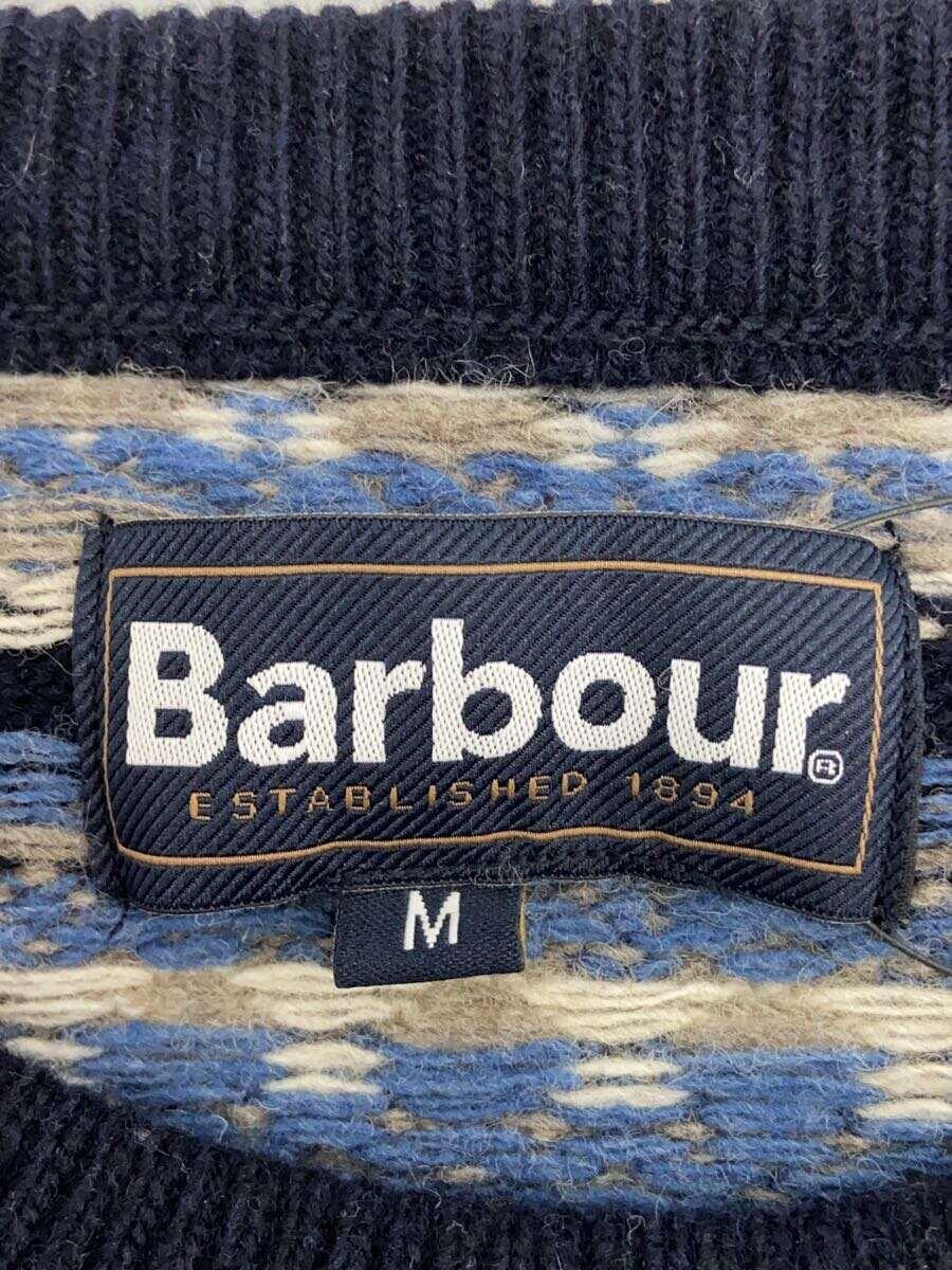 Barbour◆セーター(厚手)/M/ウール/総柄_画像3