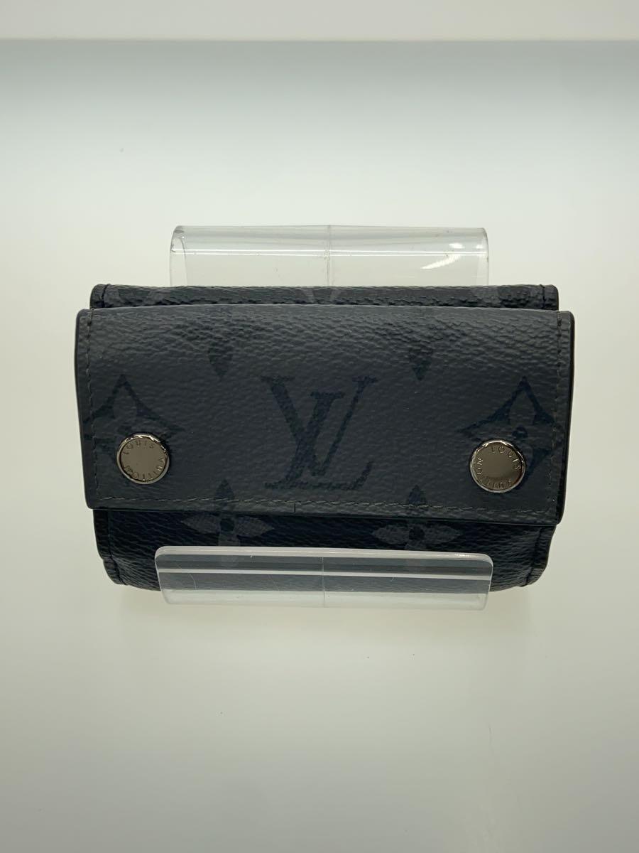 LOUIS VUITTON◆ディスカバリーコンパクトウォレット_モノグラム・エクリプス_グリ/PVC/GRY/総柄/メンズ_画像1