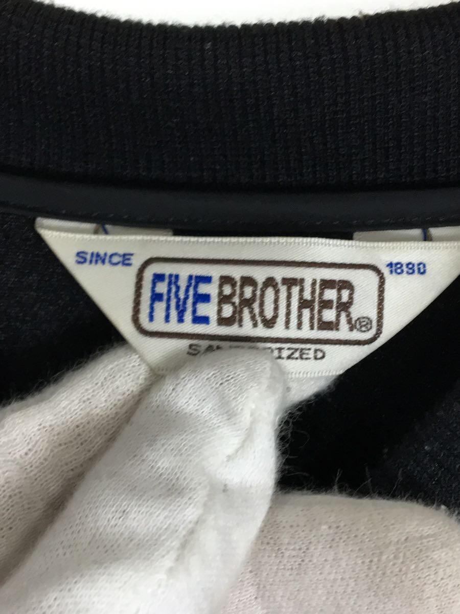 FIVE BROTHER◆キルティングジャケット/M/ポリエステル/BLK/無地_画像3