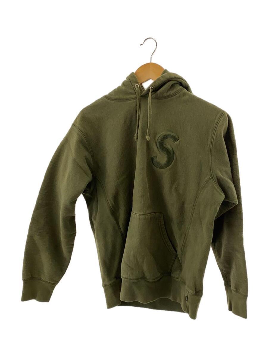 Supreme◆17FW/Tonal S Logo Hooded Sweatshirt/パーカー/M/コットン/KHK/無地/